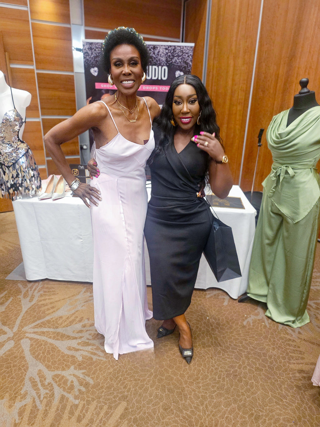 Asymmetrical Black Midi Dress