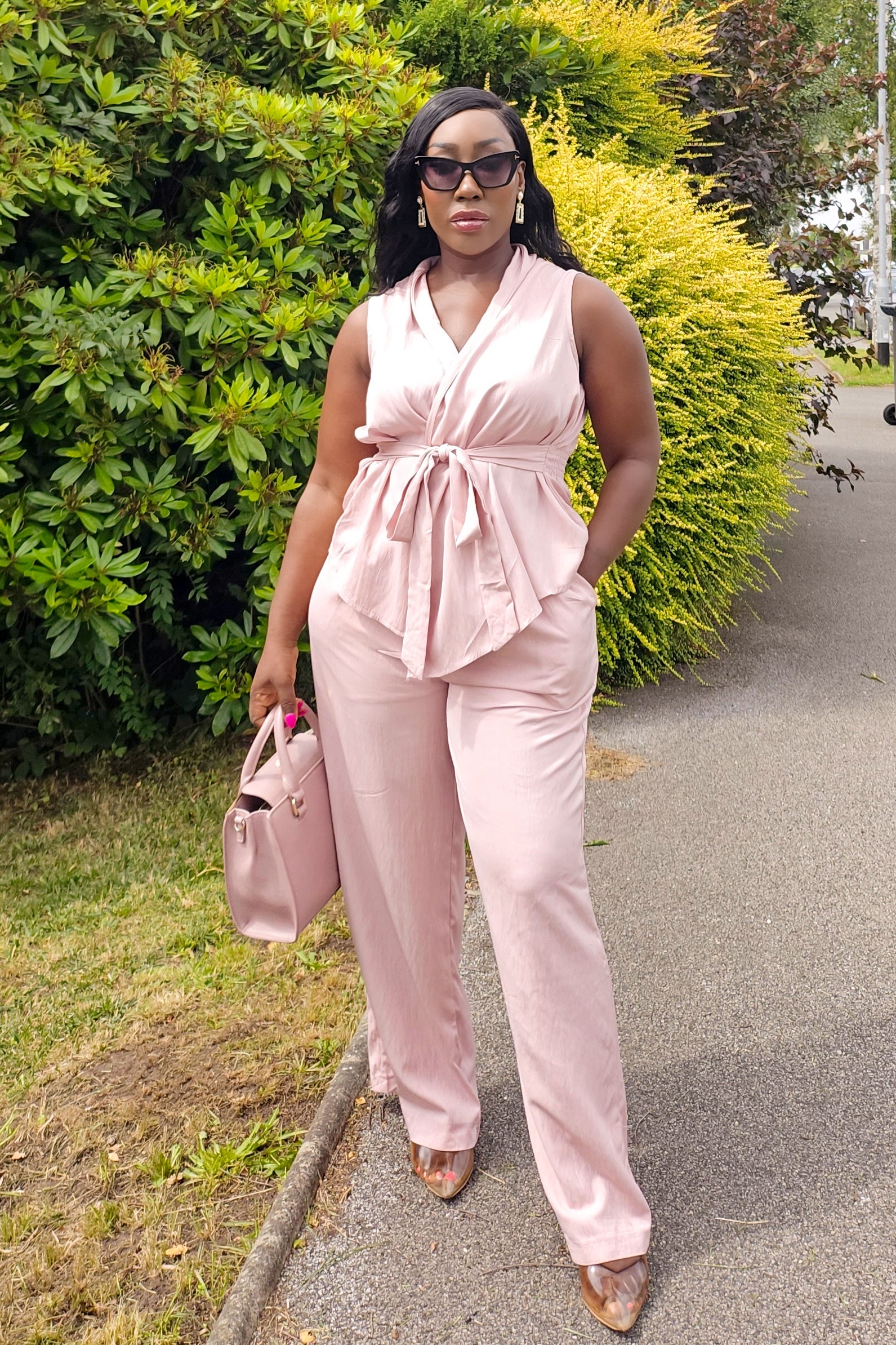 Blush Pink Trouser Set