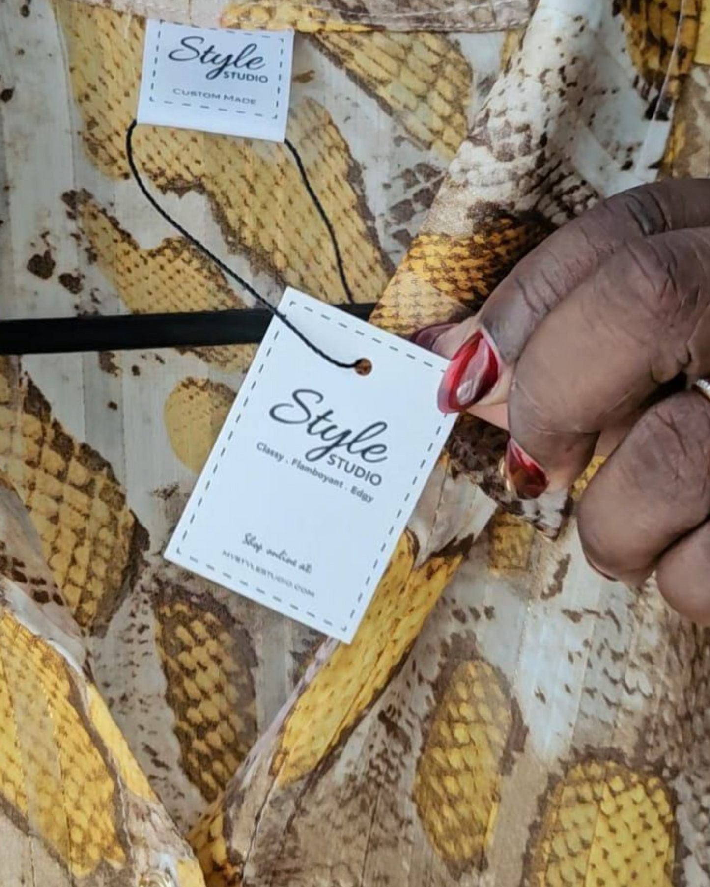 Chiffon Snake Print Shirt