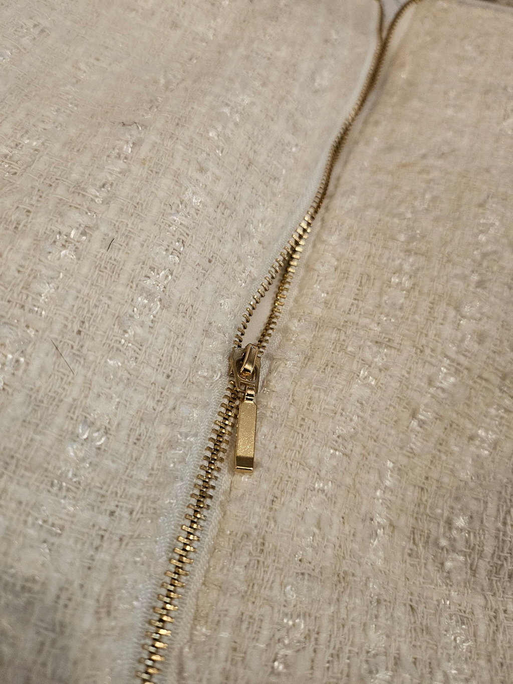 White Tweed Skirt Set