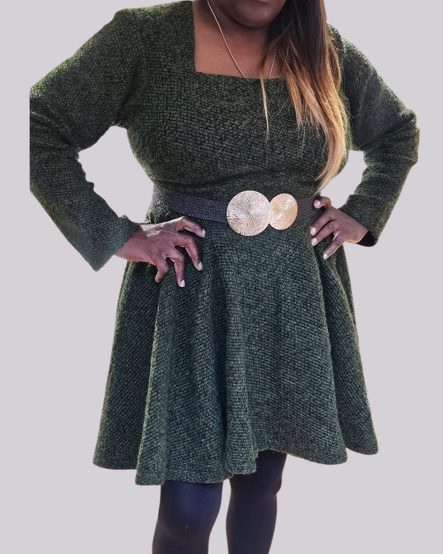 Green Knit Dress