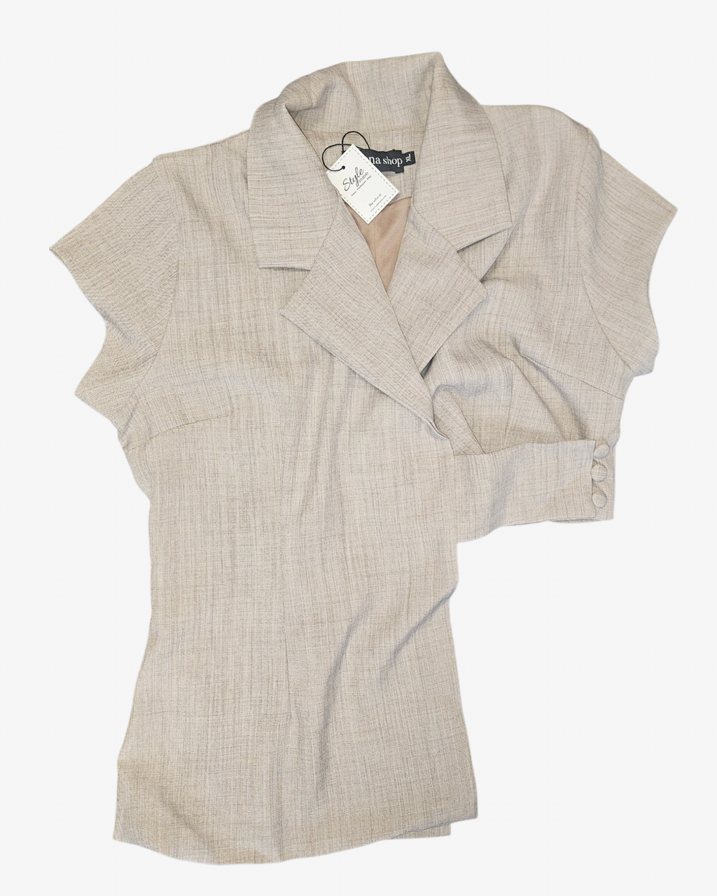 Grey Asymmetrical Shorts Co-Ord