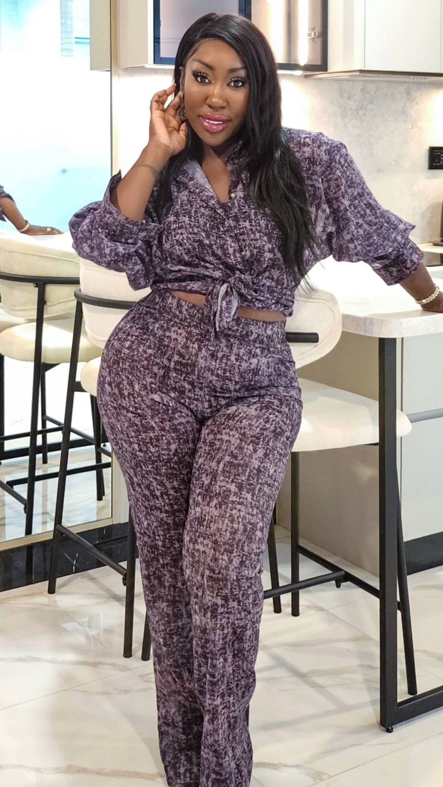 Sheer Denim Co-Ord