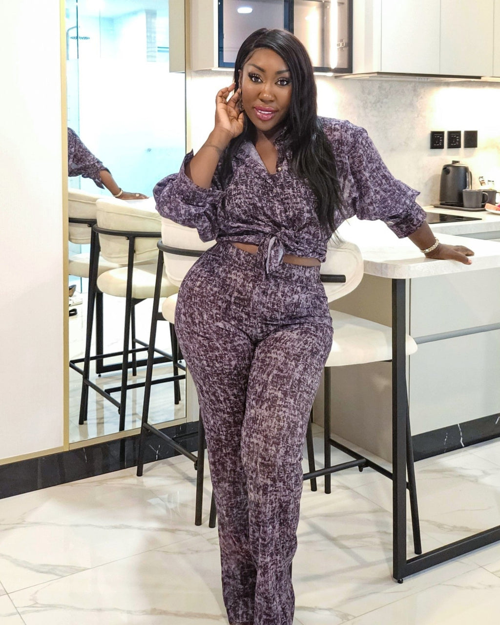 Sheer Denim Co-Ord