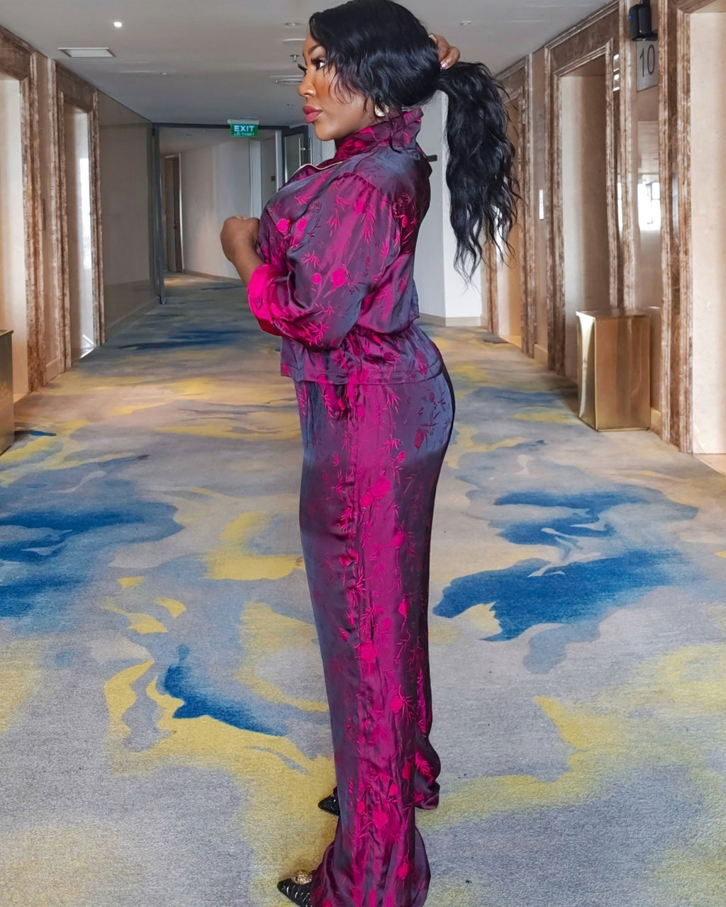 Bordeaux Thai Silk Co-Ord