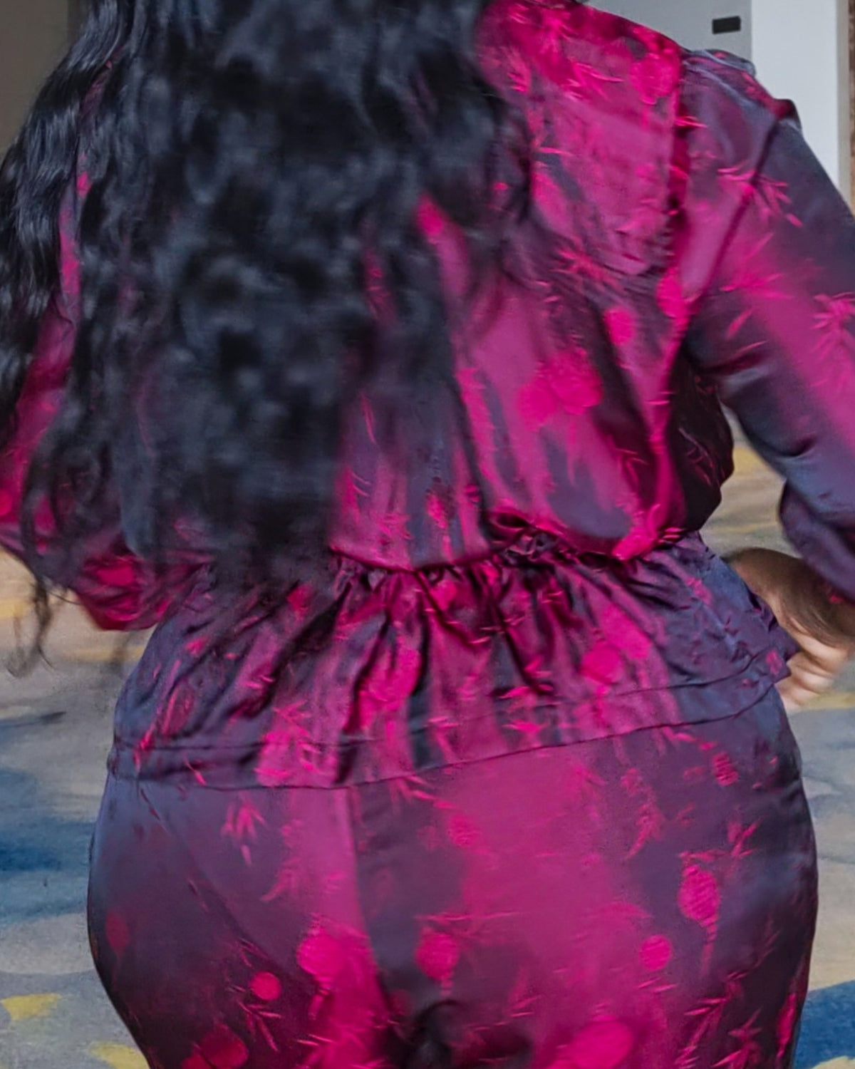 Bordeaux Thai Silk Co-Ord