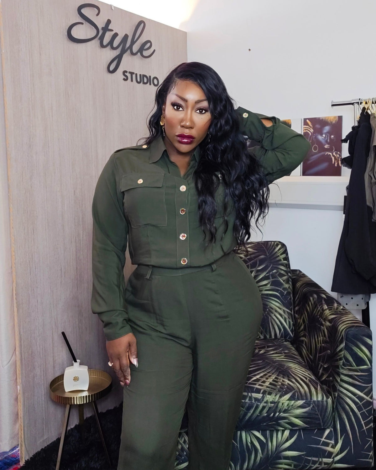 Deep Olive Green Military Co-ord