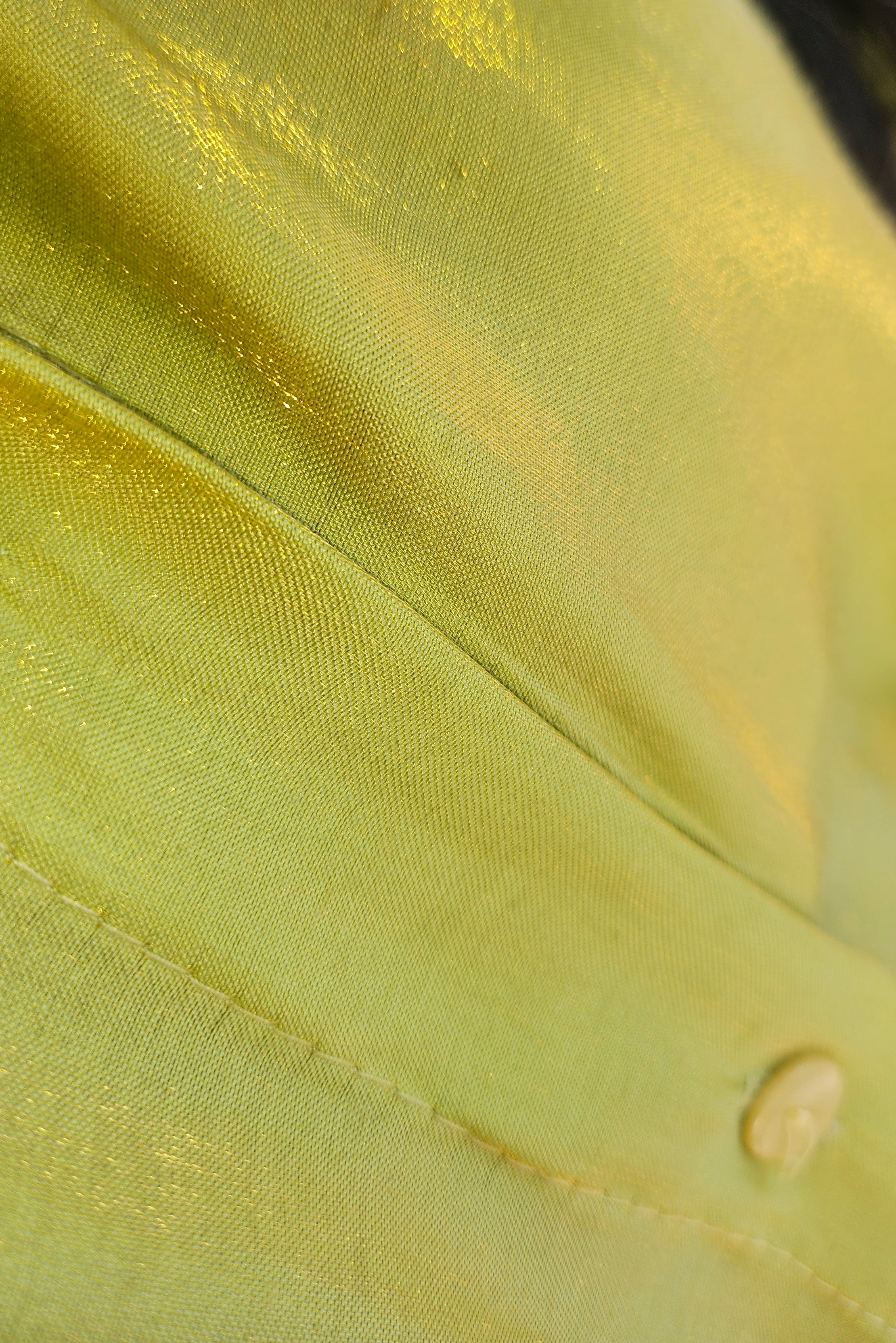 Green Satin Shimmer Shirt