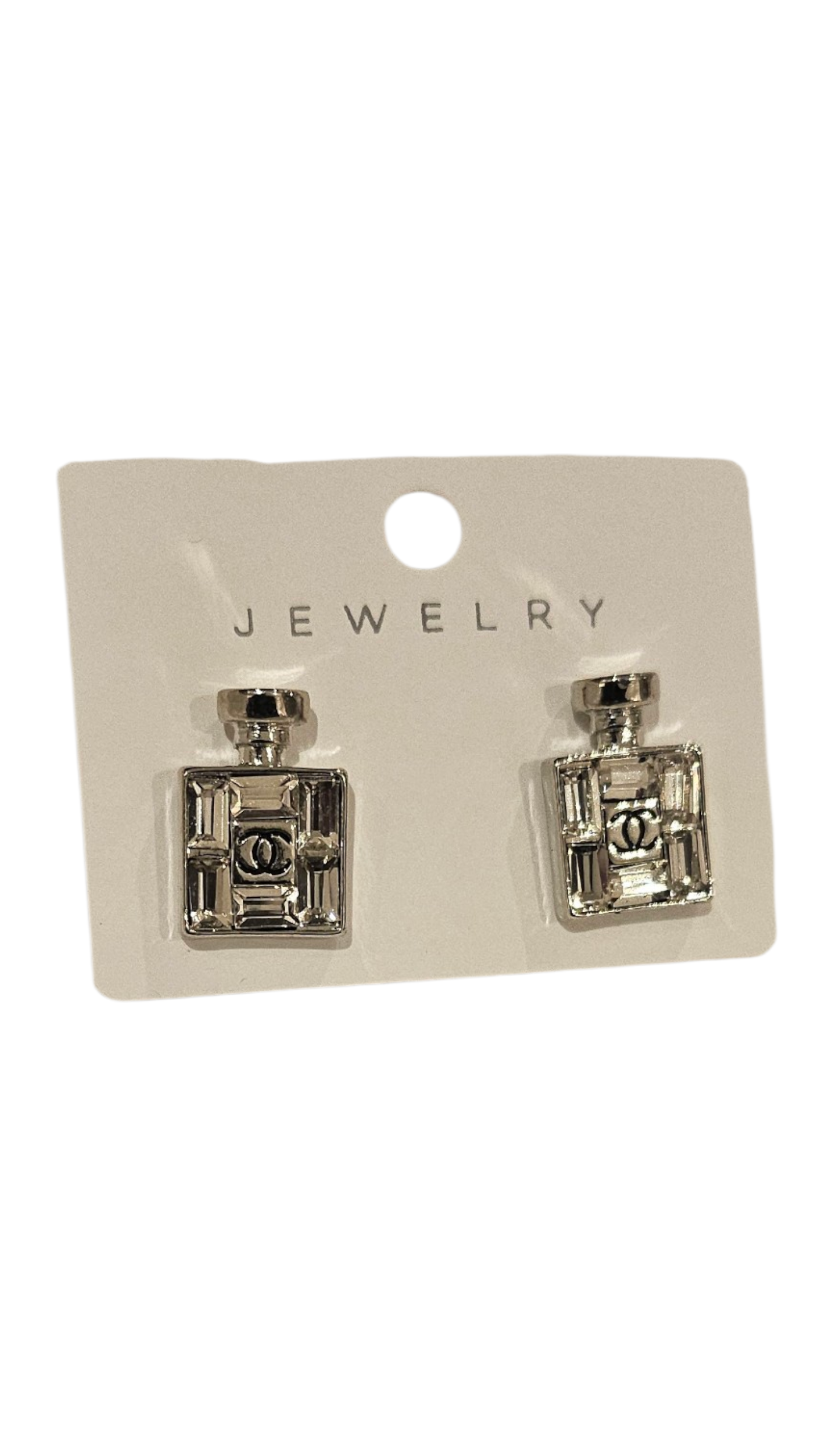 CC perfume Bottle Earrings