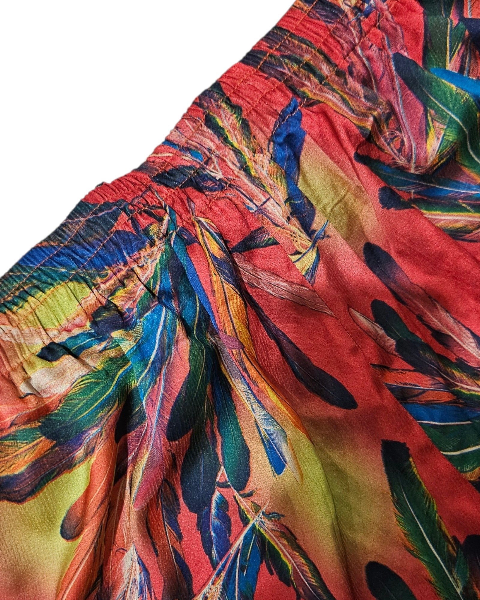 Tropical Print Satin Shirt & Trousers