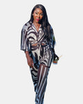 Sheer Black & White Co-Ord