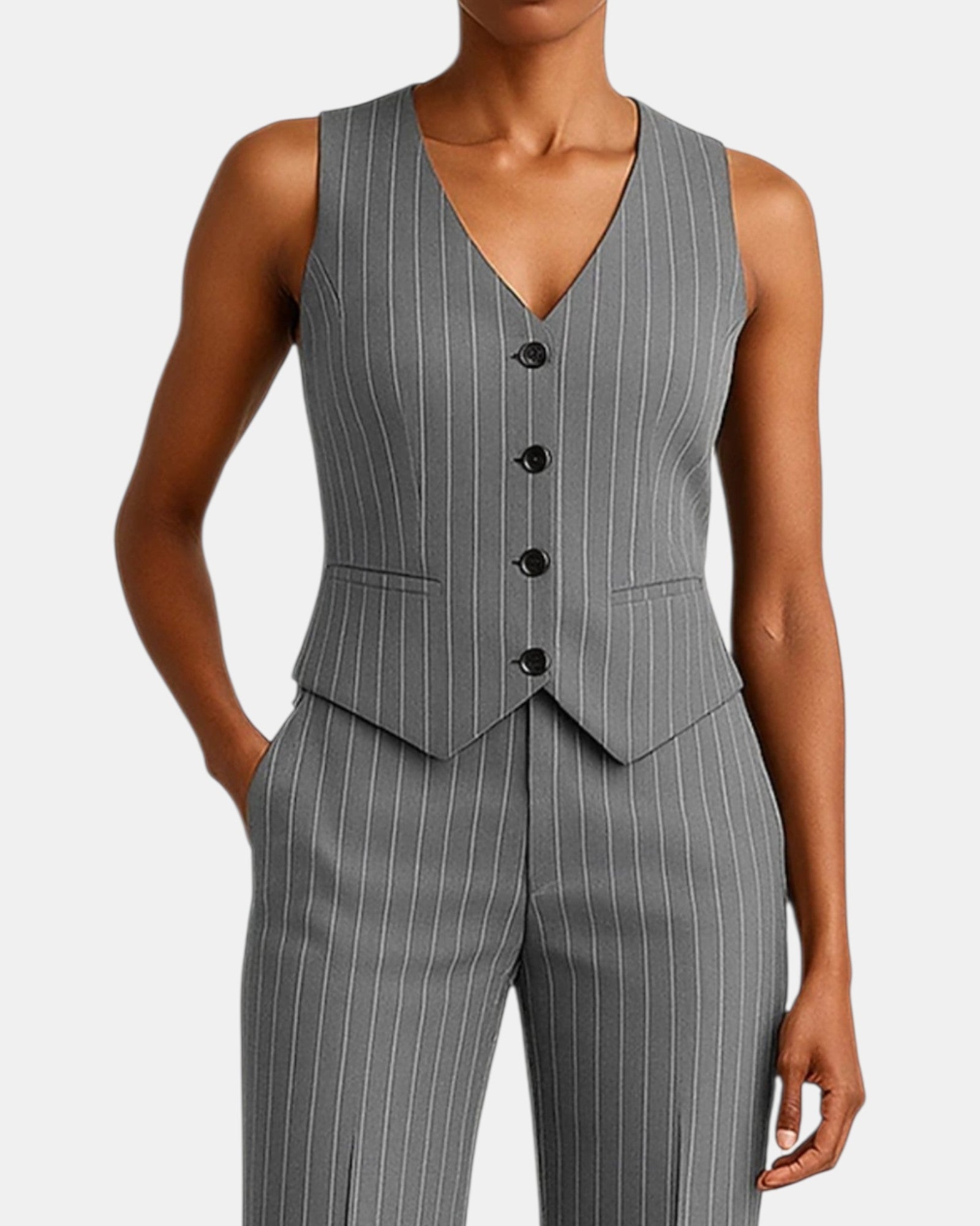 Grey Pinstripe Co-Ord