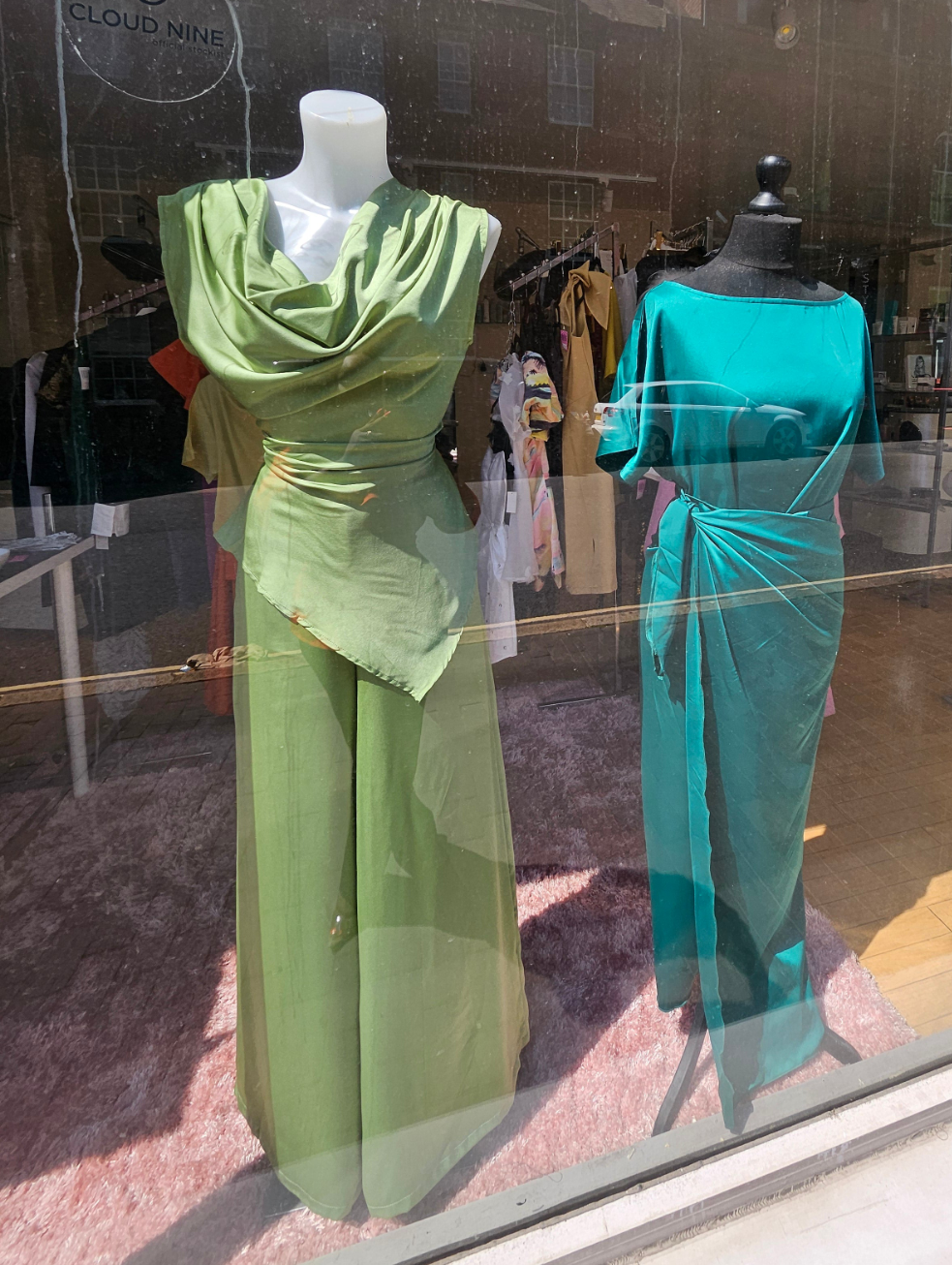 Green Satin Set