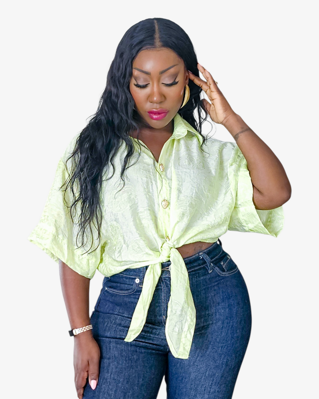 Iridescent Green Shirt