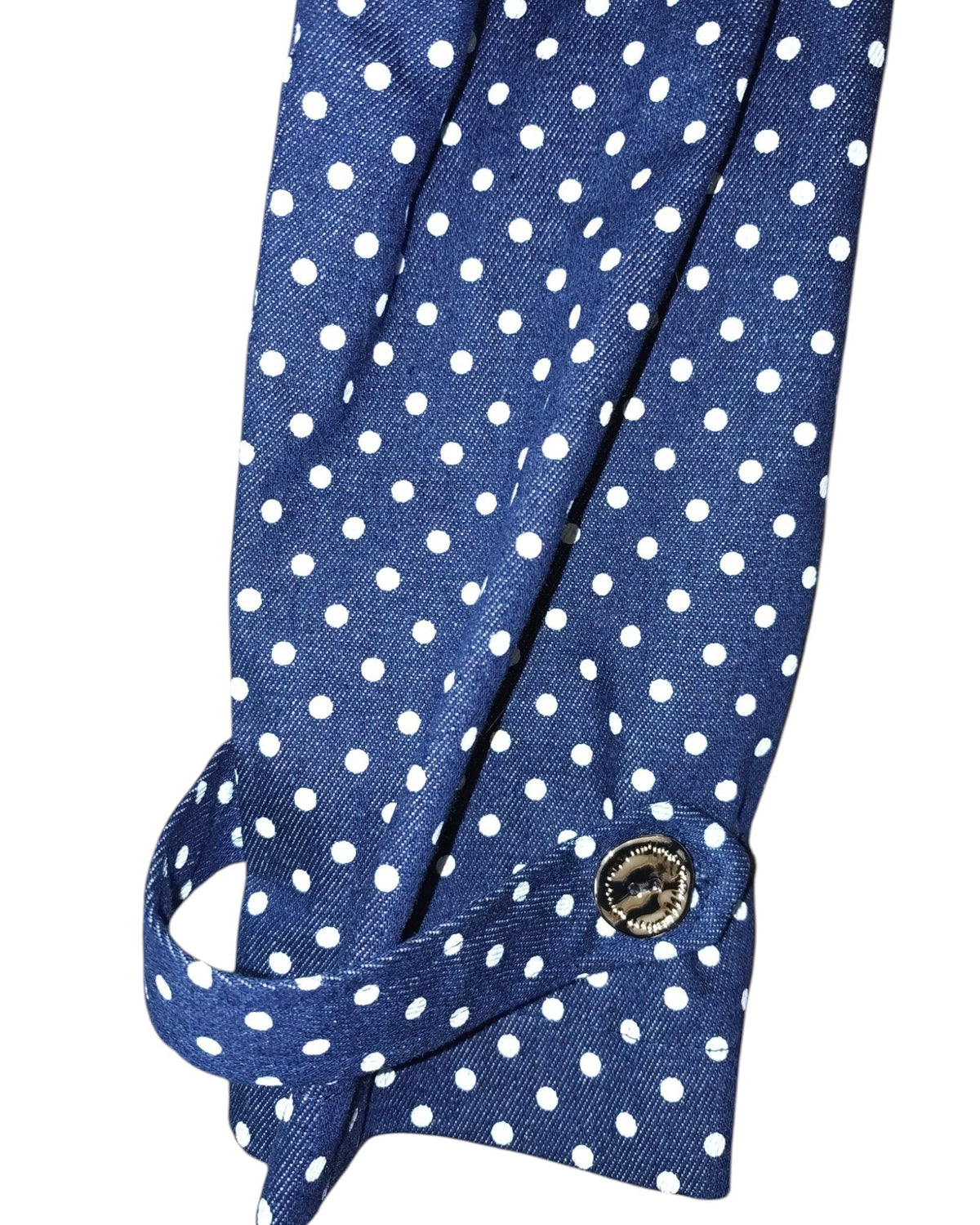 Denim Polka Dot Coat Dress