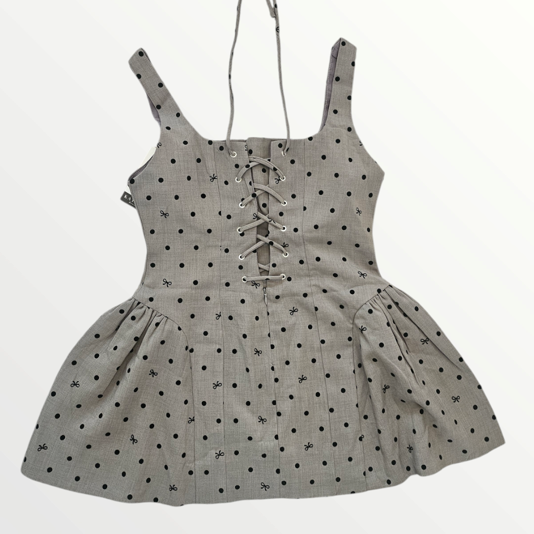 Grey Polka Dot Dress