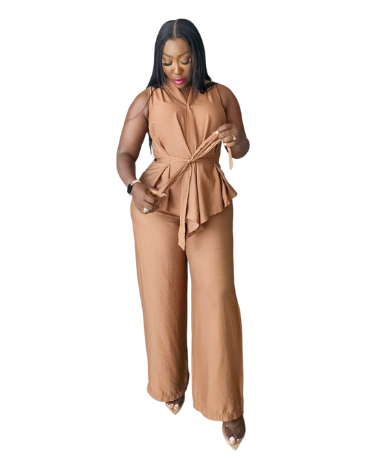 Toffee Trouser Set