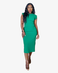 Emerald Green Midi Bodycon Dress