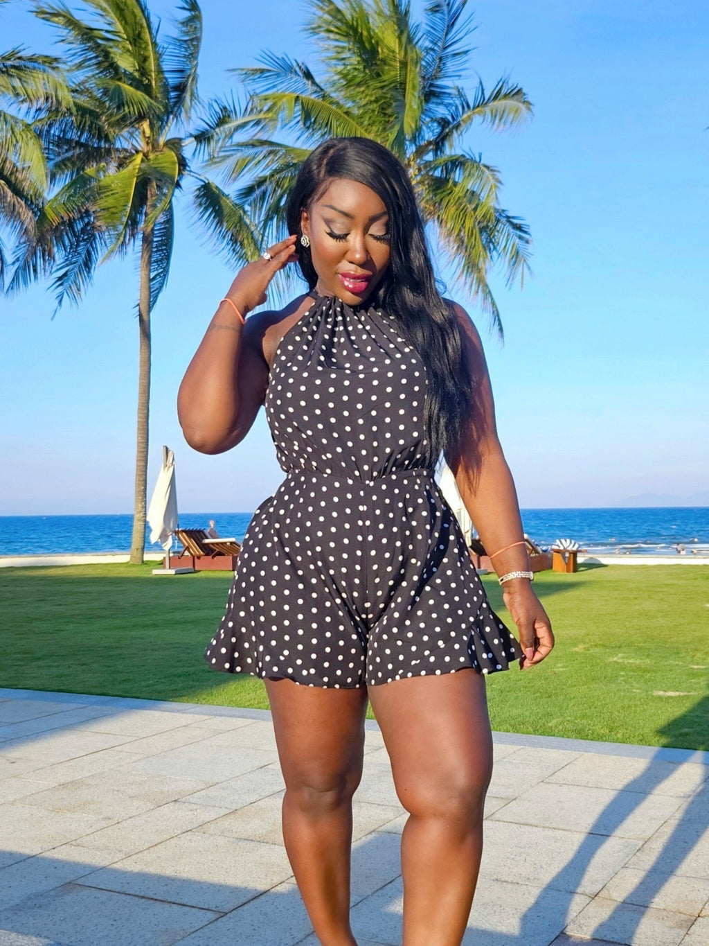 Polka Dot Playsuit