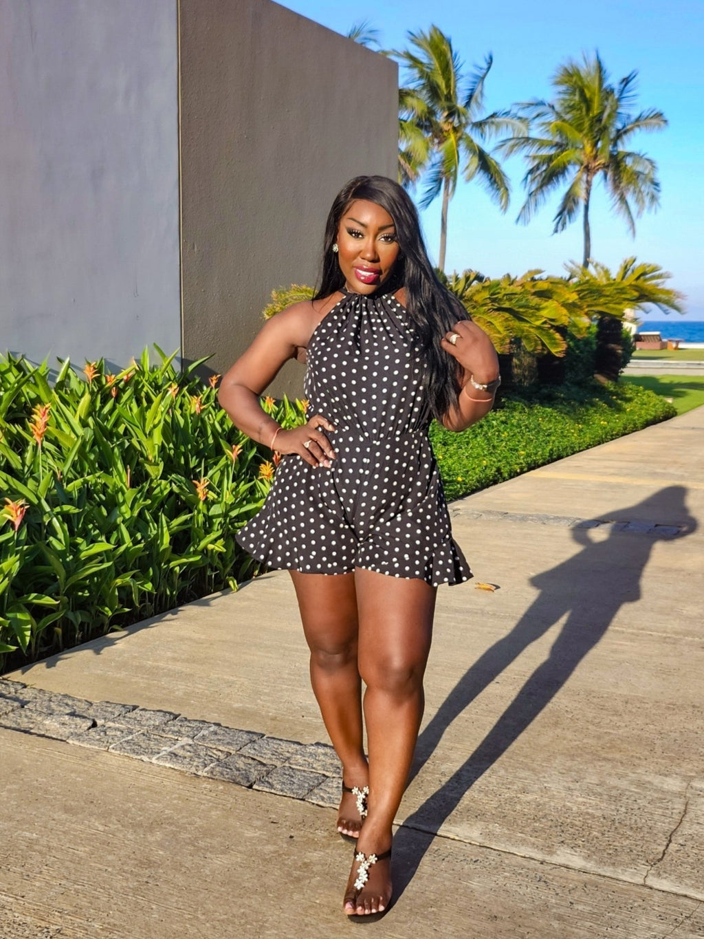 Polka Dot Playsuit