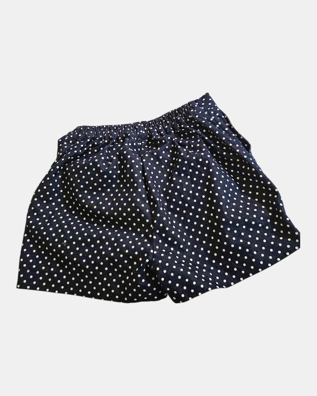 Denim Polka Dot Skort