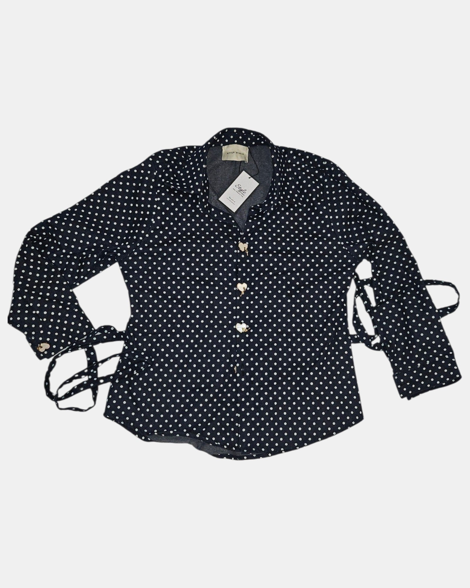 Denim Polka Dot Shirt