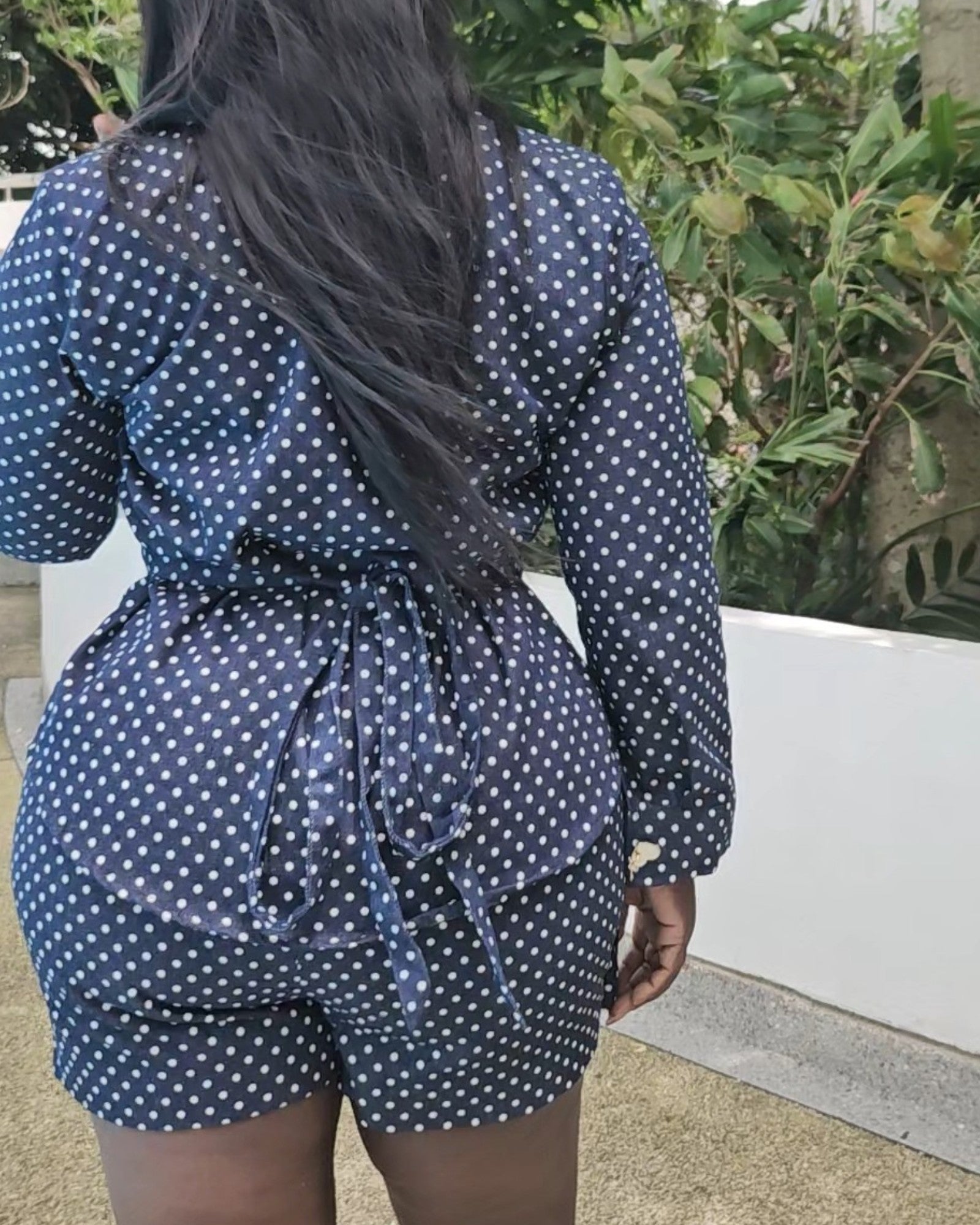 Denim Polka Dot Shirt