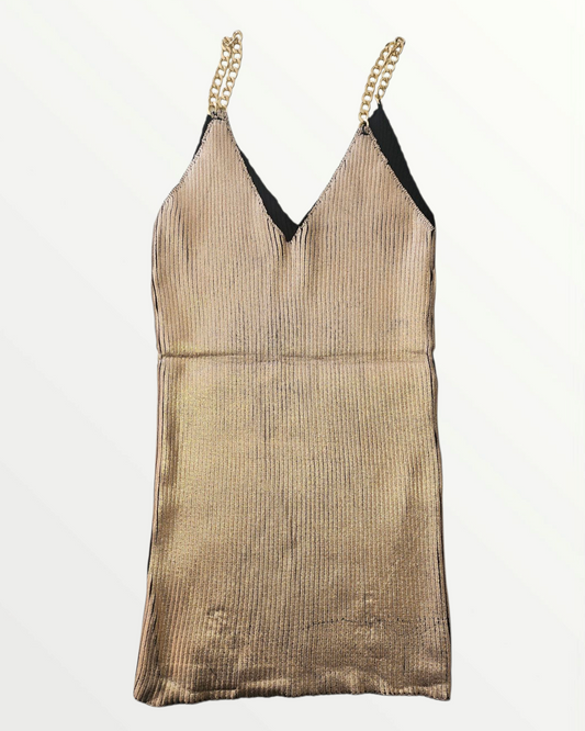 Rose Gold Foil Print Top