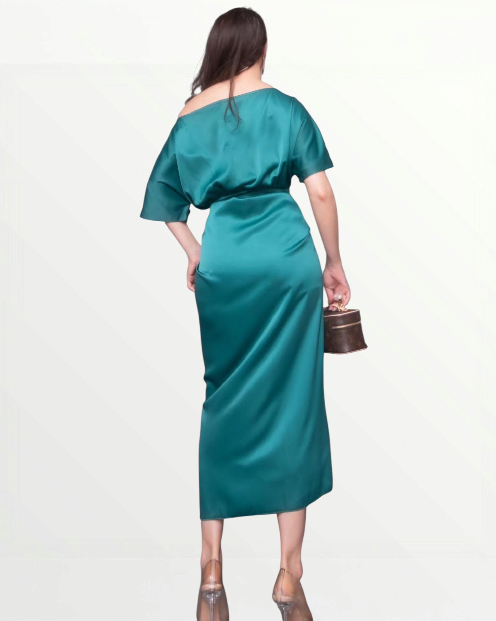 Emerald Green Wrap Dress
