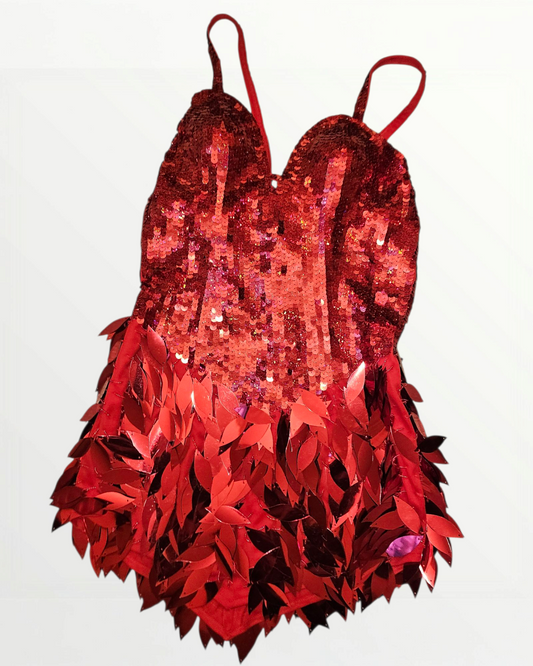 Red Sequin Dress