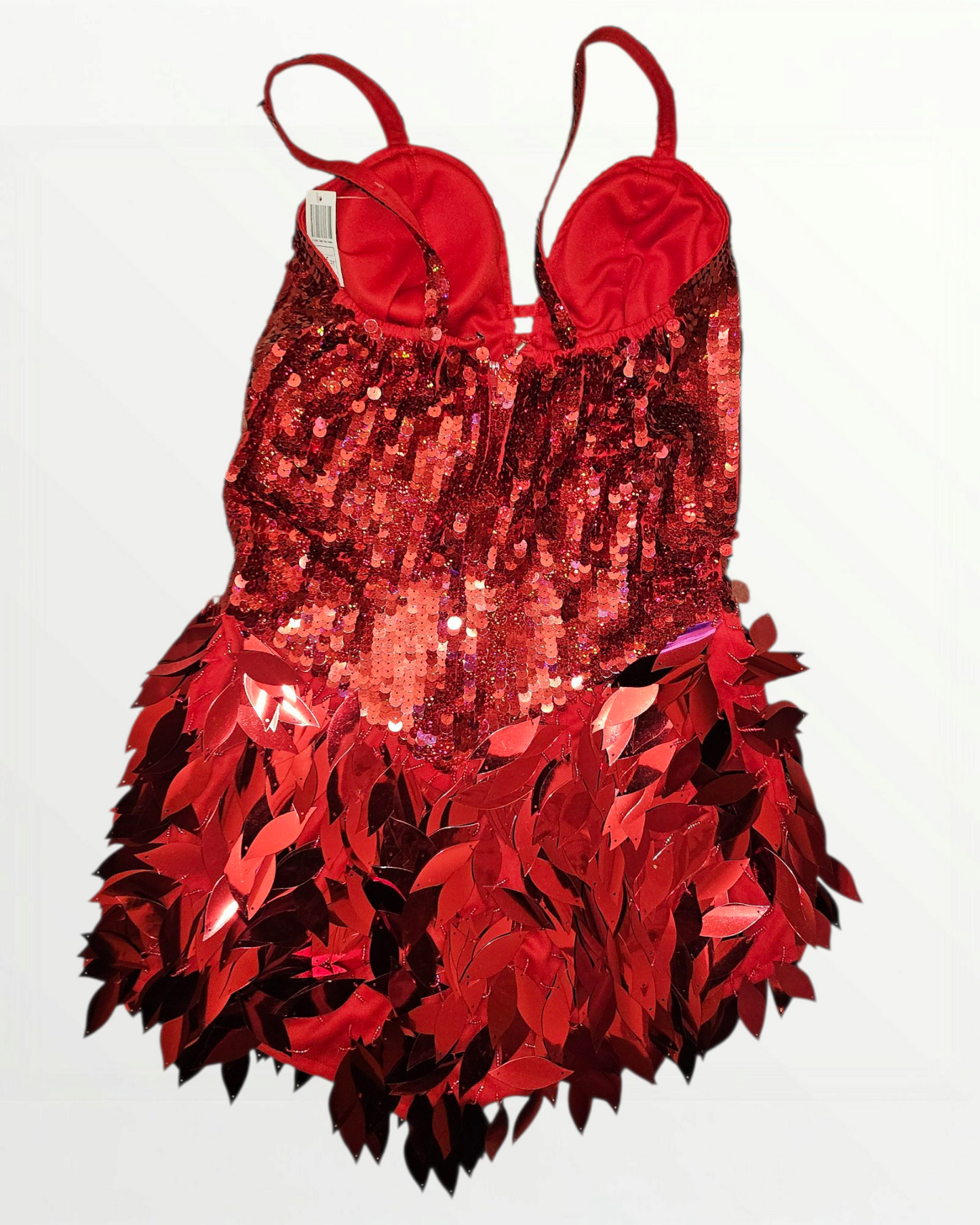 Red Sequin Dress