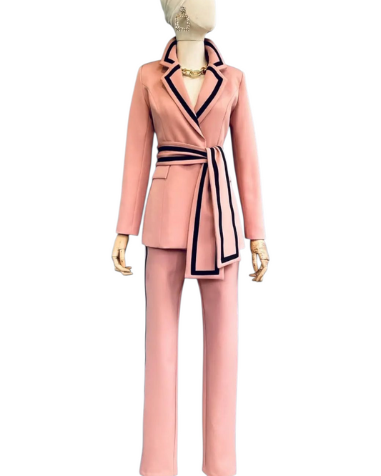 Blush Pink Kimono Suit