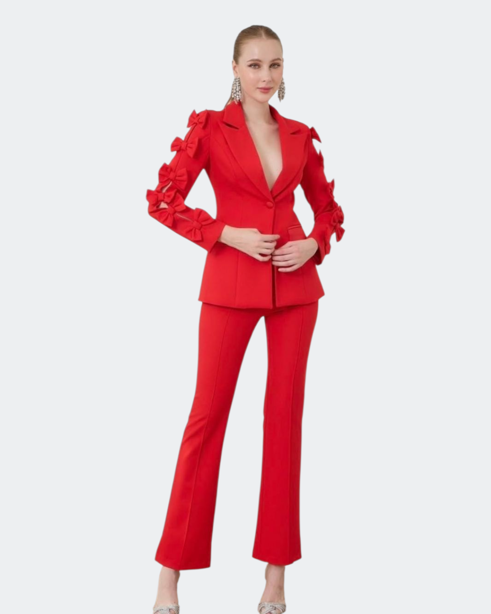 Red Bow Suit