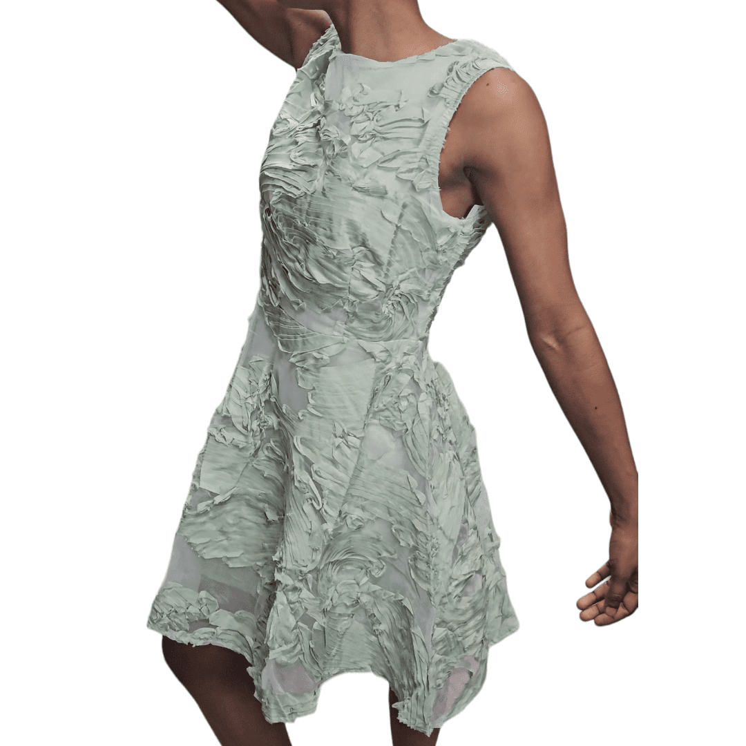 Green Applique Dress