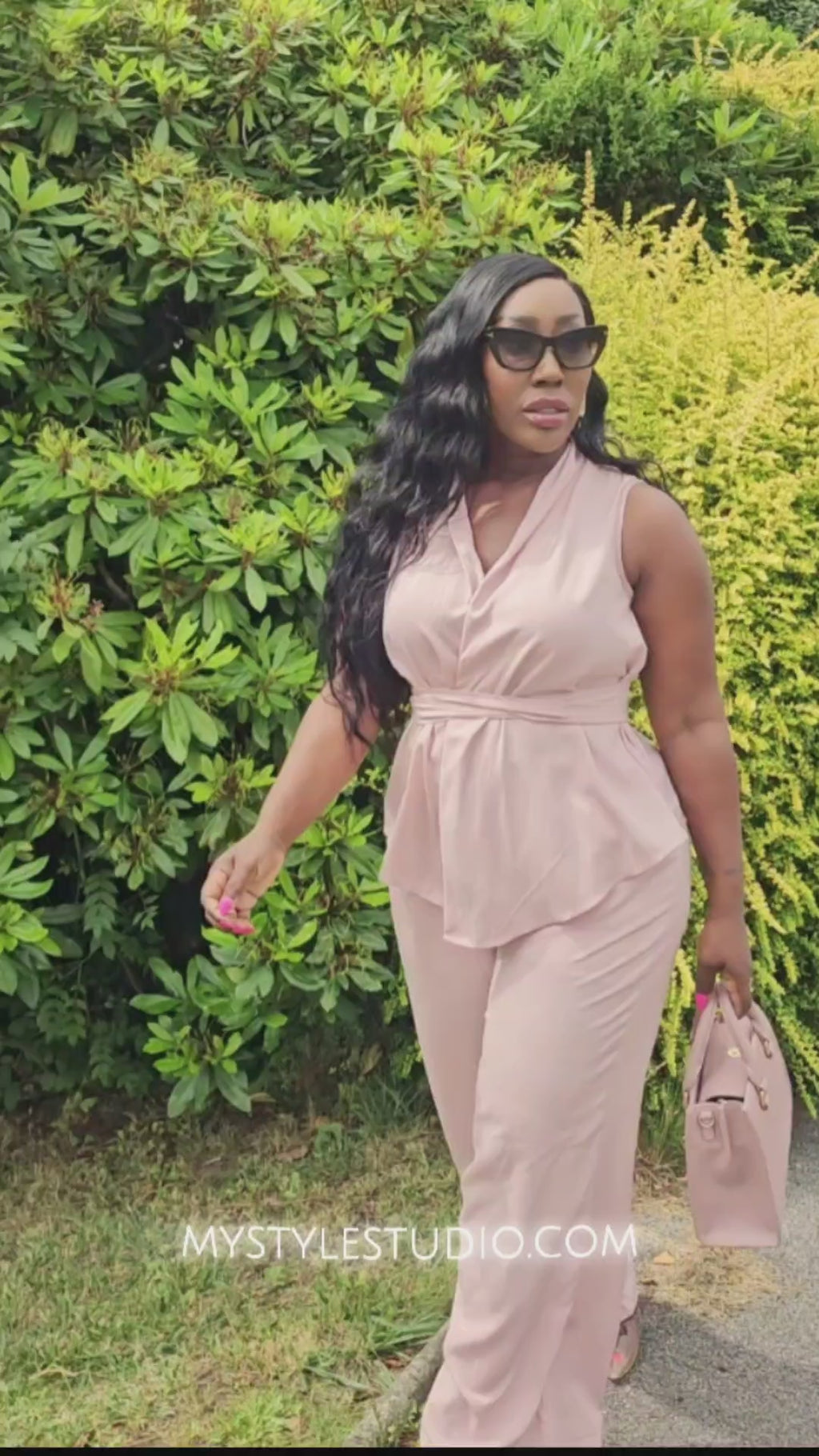 Blush Pink Trouser Set