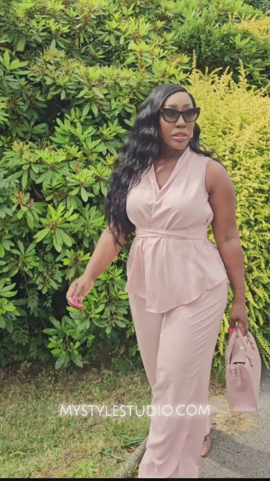 Blush Pink Trouser Set