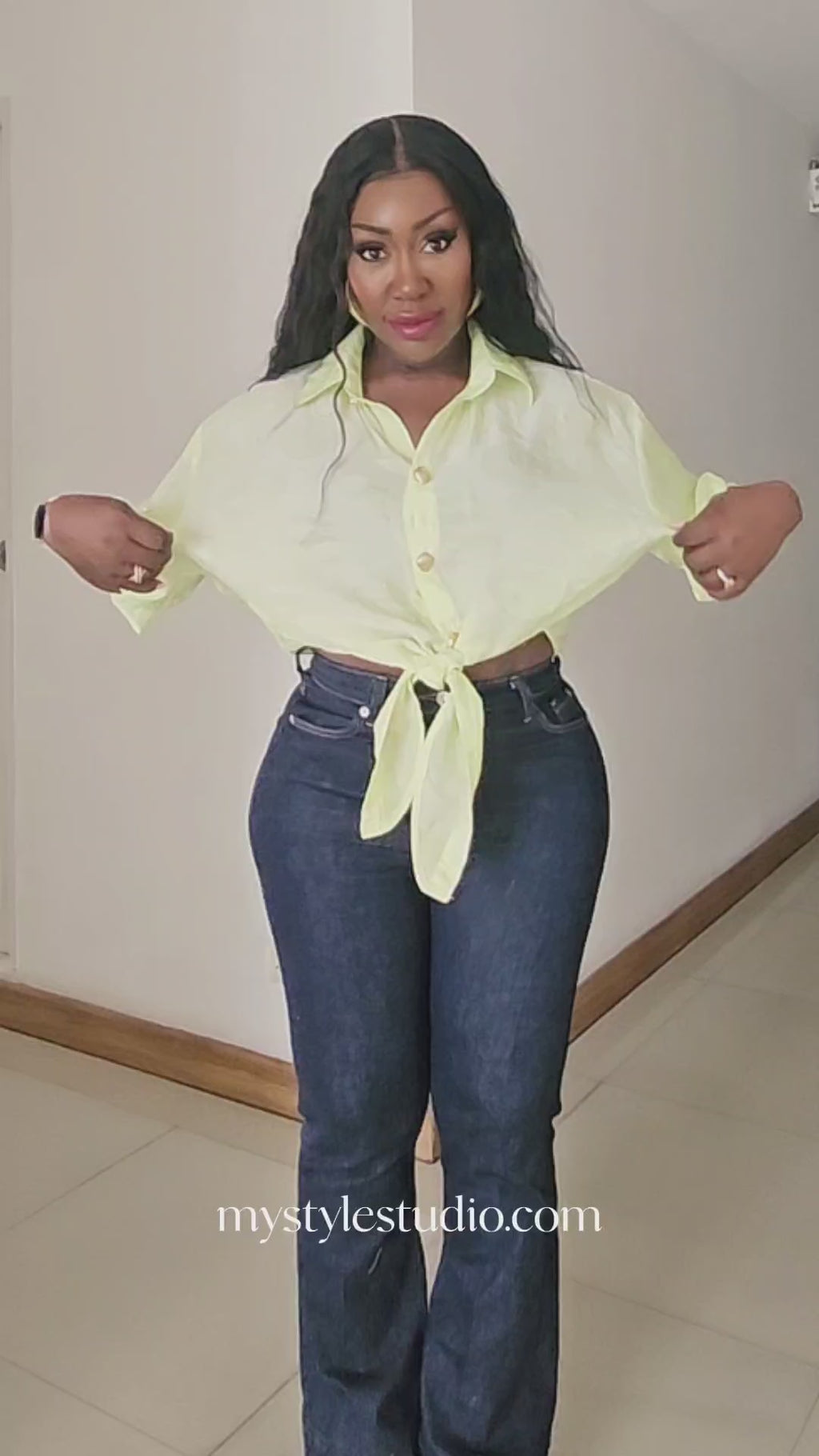 Iridescent Green Shirt