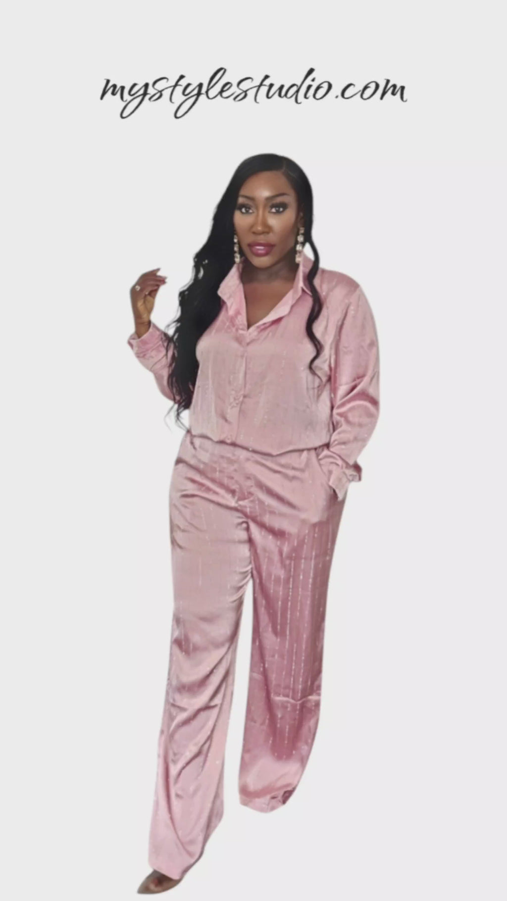 Blush Pink Rhinestone Co-Ord
