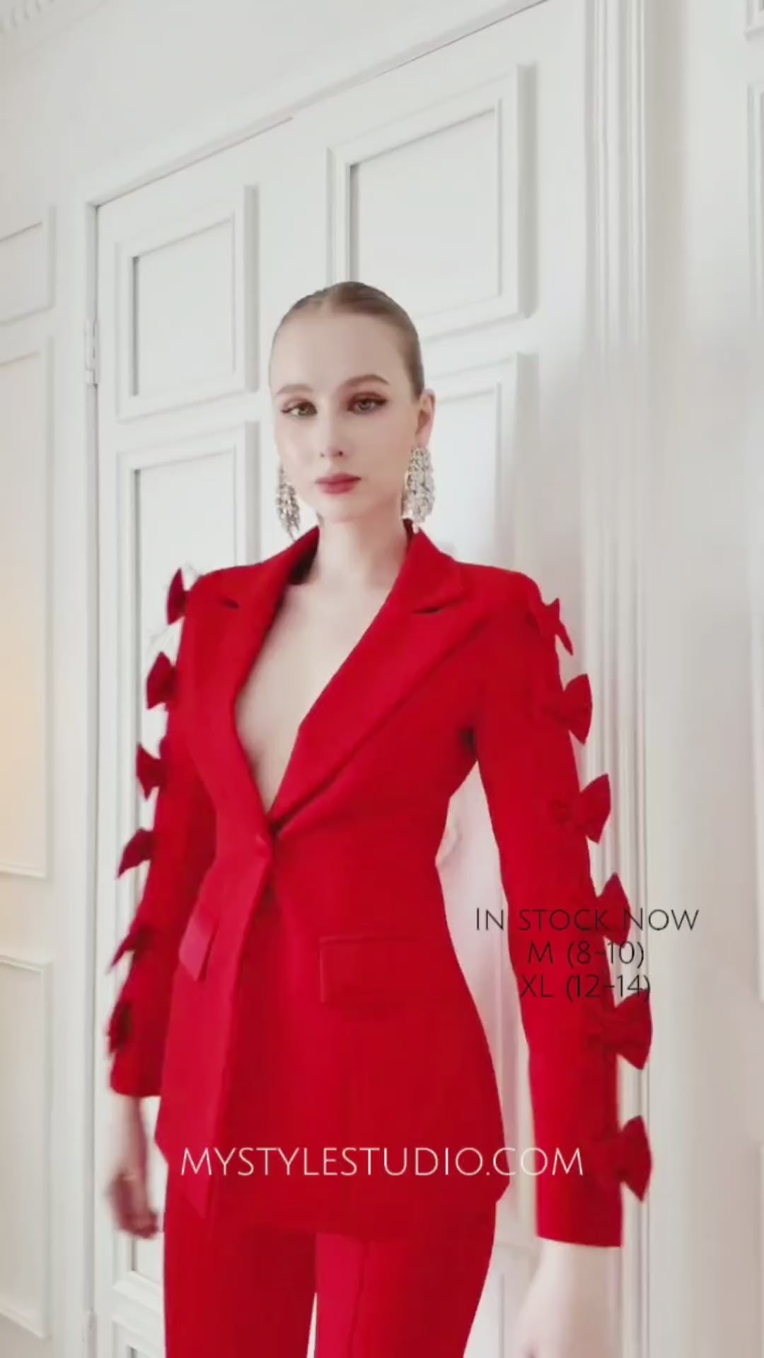 Red Bow Suit