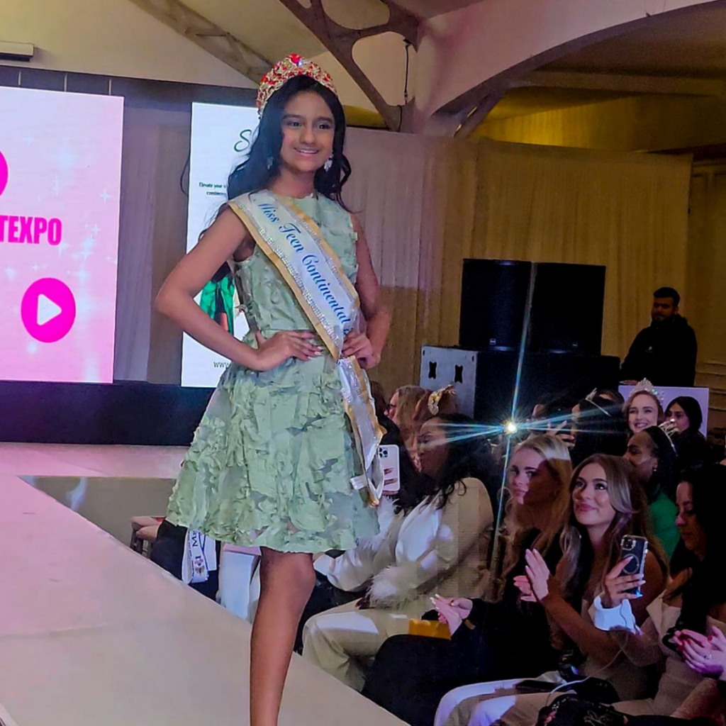 Green Applique Dress