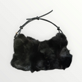 Black Fur Handbag