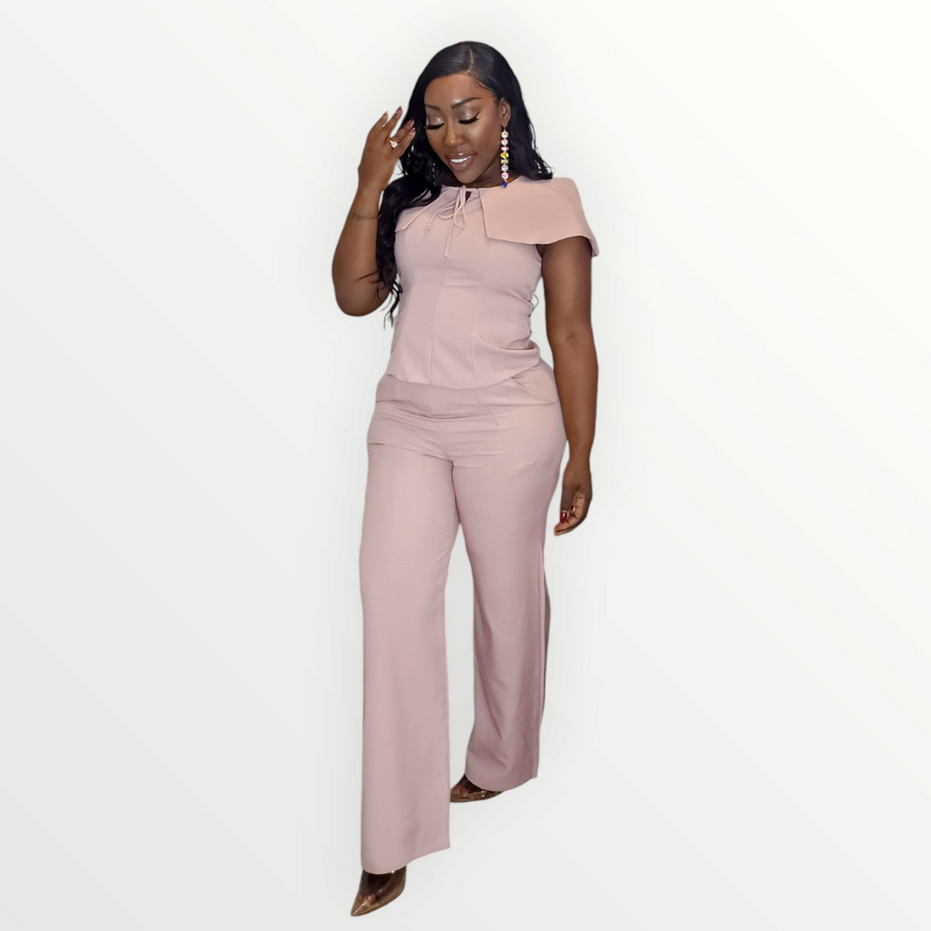 Blush Pink Cape Set