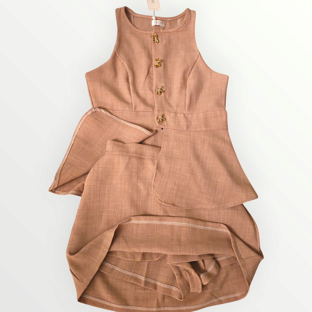 Blush Pink Skirt Set