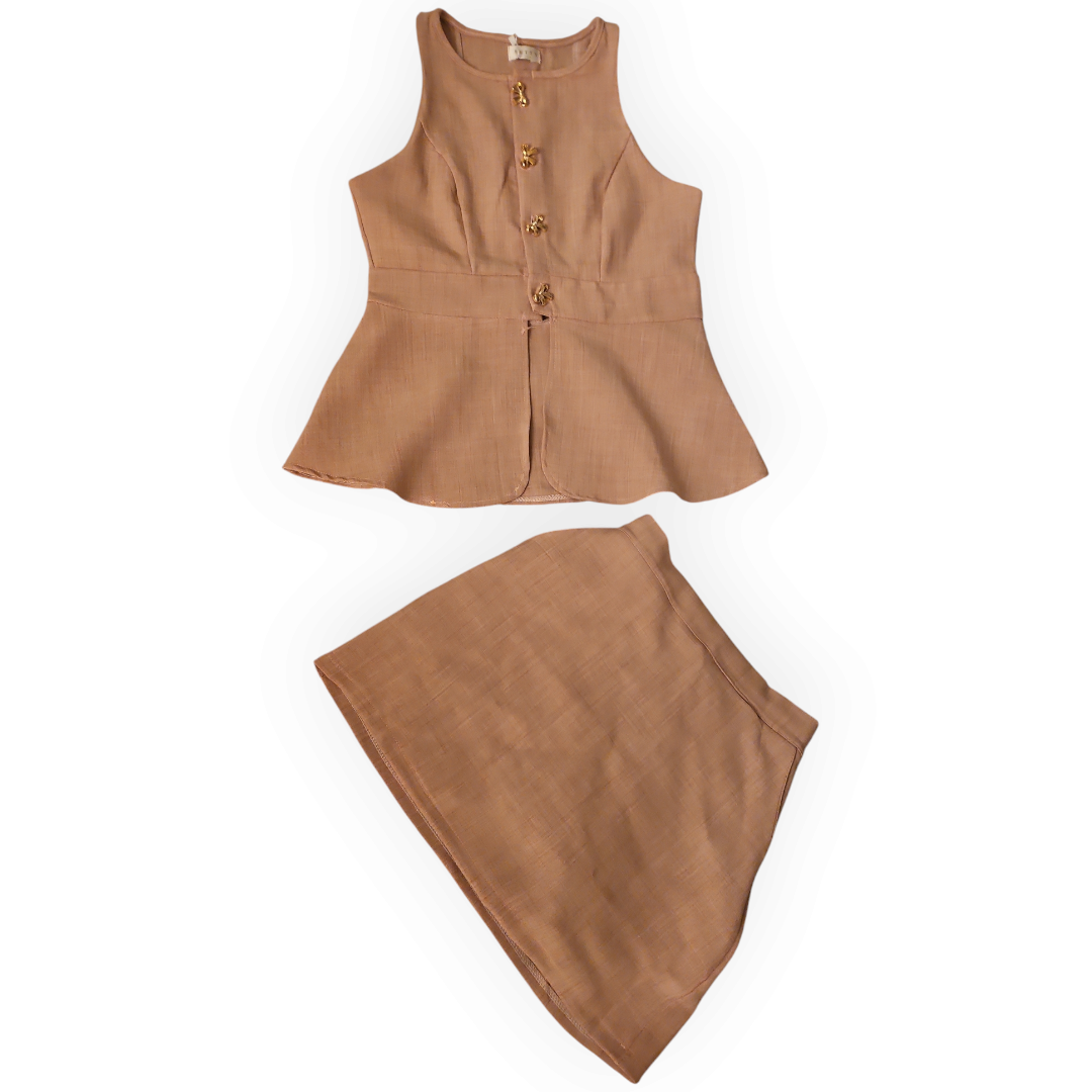 Blush Pink Skirt Set